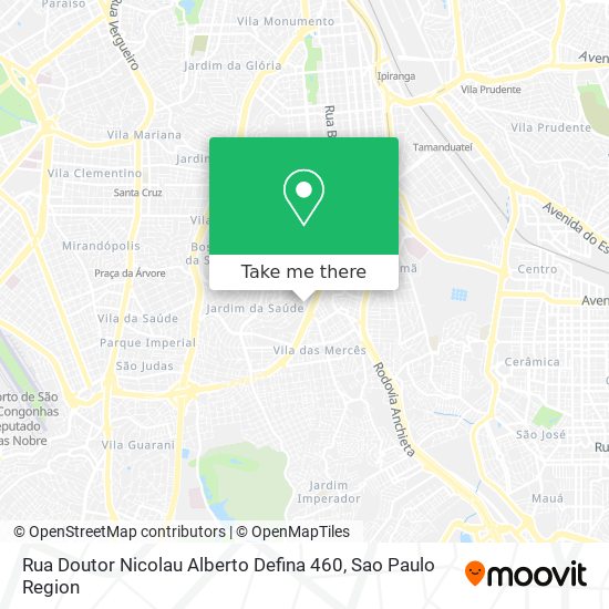 Rua Doutor Nicolau Alberto Defina 460 map