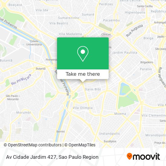 Mapa Av  Cidade Jardim  427