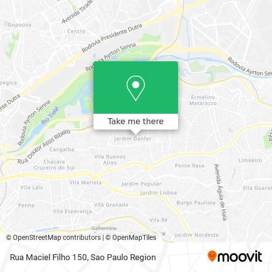 Mapa Rua Maciel Filho 150