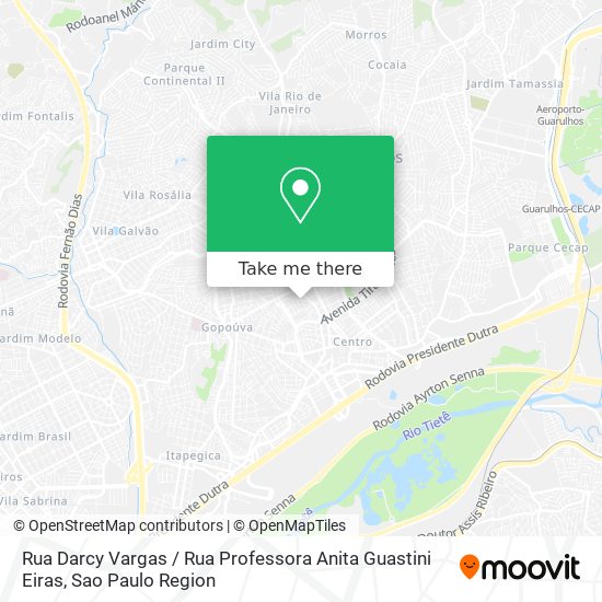 Rua Darcy Vargas / Rua Professora Anita Guastini Eiras map