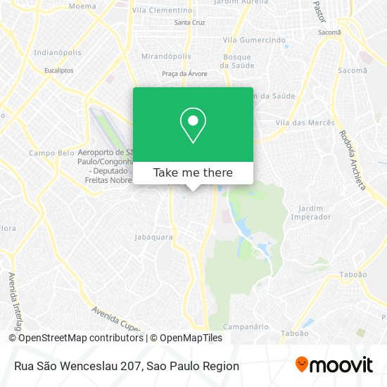 Mapa Rua São Wenceslau 207