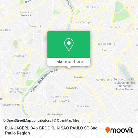 RUA JACERU  346 BROOKLIN  SÃO PAULO SP map