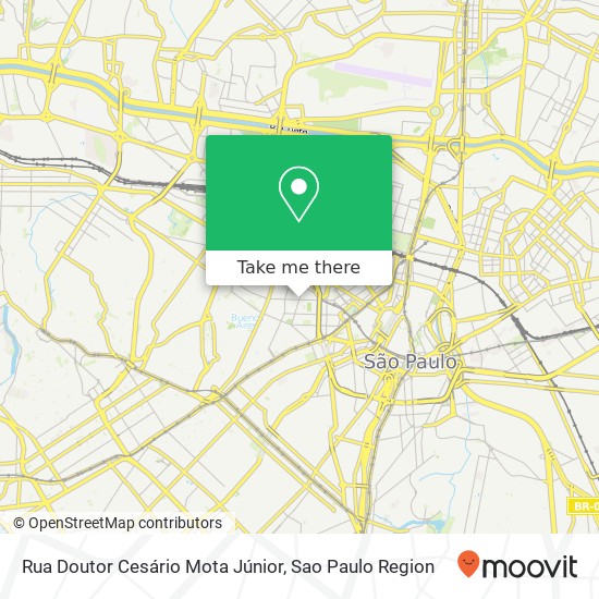 Rua Doutor Cesário Mota Júnior map