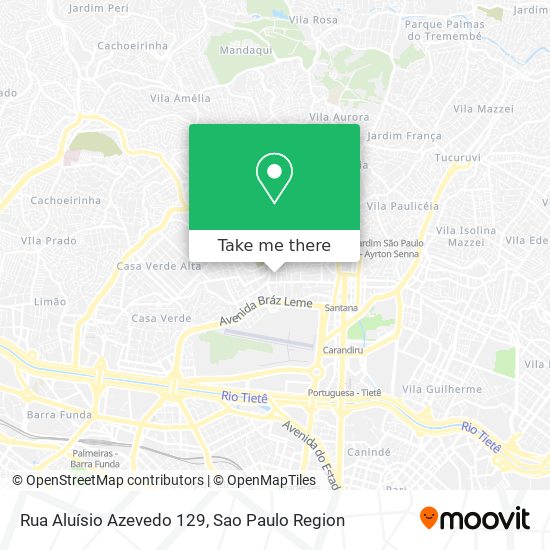 Mapa Rua Aluísio Azevedo 129