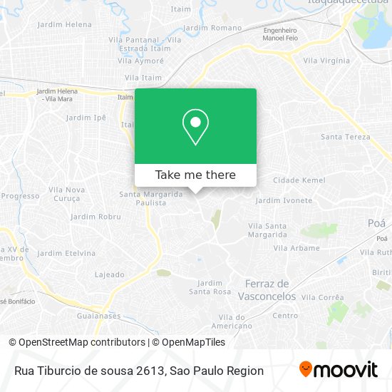 Mapa Rua Tiburcio de sousa  2613