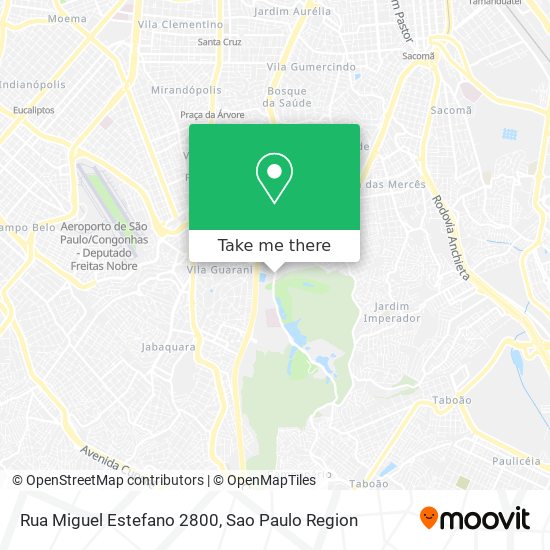 Rua Miguel Estefano 2800 map