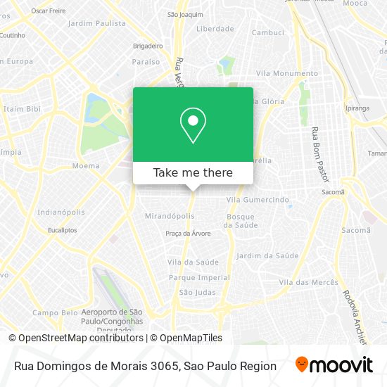 Mapa Rua Domingos de Morais 3065