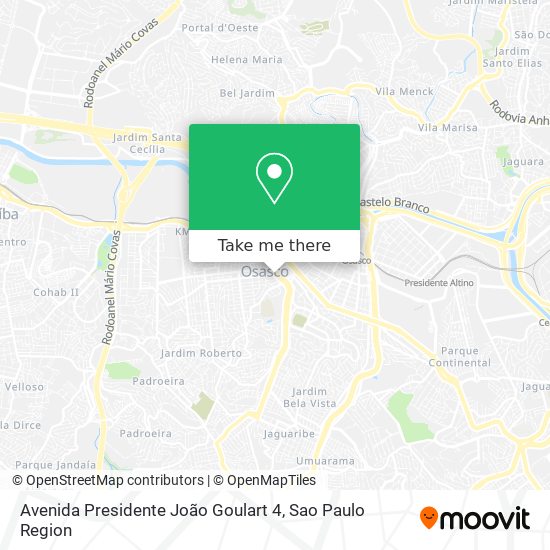 Mapa Avenida Presidente João Goulart 4