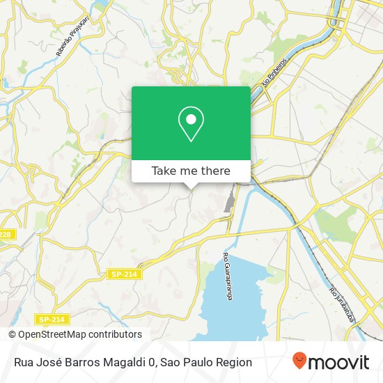Mapa Rua José Barros Magaldi 0