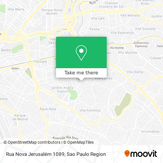 Rua Nova Jerusalém 1089 map