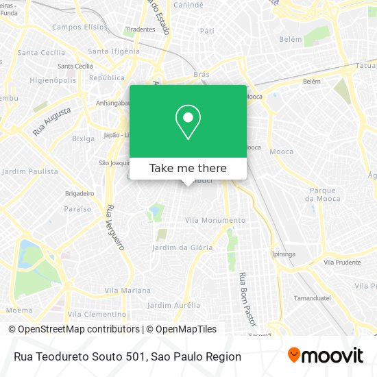 Mapa Rua Teodureto Souto 501