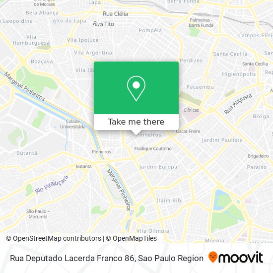 Rua Deputado Lacerda Franco  86 map