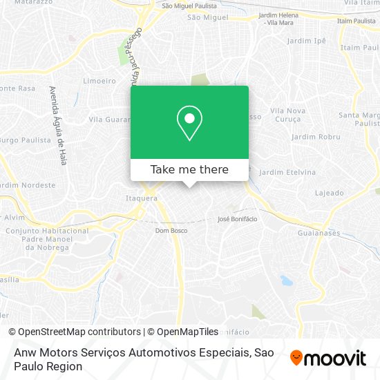 Anw Motors Serviços Automotivos Especiais map
