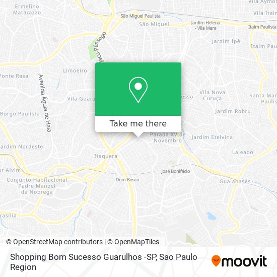 Shopping Bom Sucesso Guarulhos -SP map