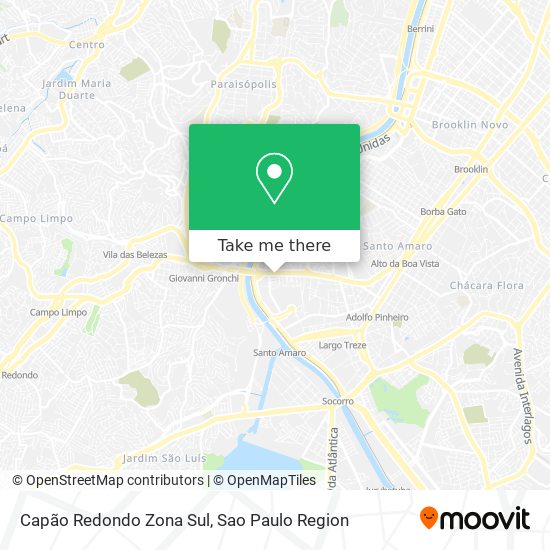 Capão Redondo Zona Sul map