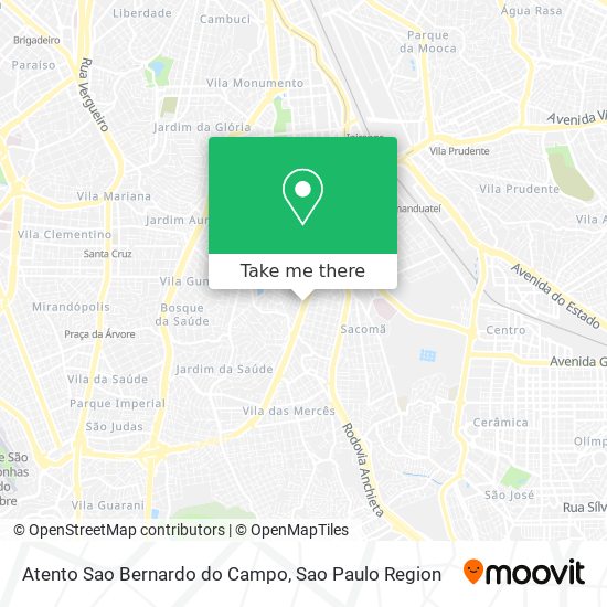 Atento Sao Bernardo do Campo map