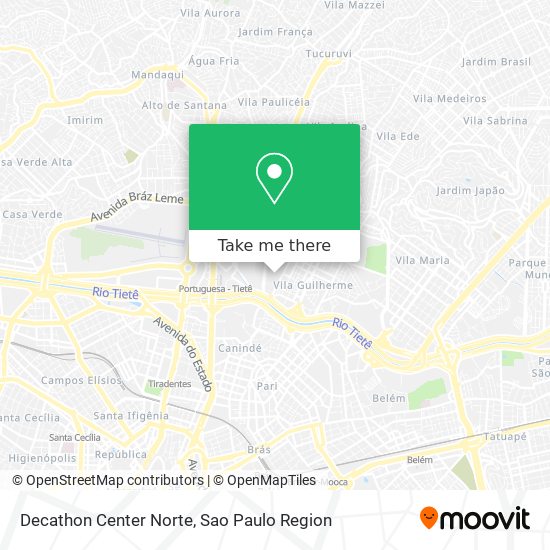 Decathon Center Norte map