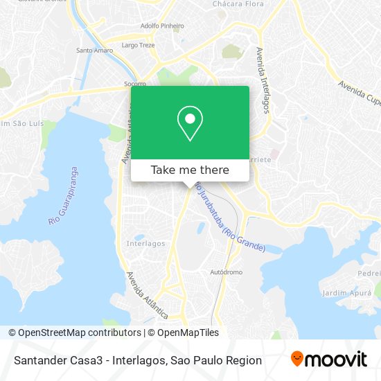Santander Casa3 - Interlagos map