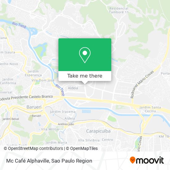 Mc Café Alphaville map