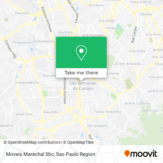 Mapa Moveis Marechal Sbc