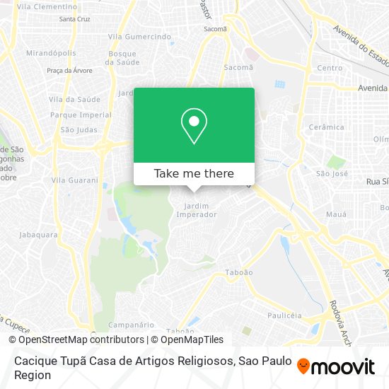 Cacique Tupã Casa de Artigos Religiosos map