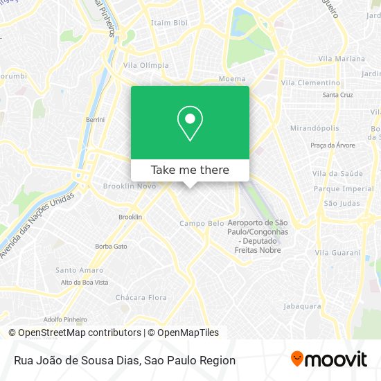 Mapa Rua João de Sousa Dias