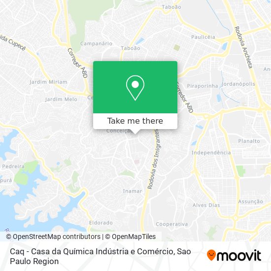 Mapa Caq - Casa da Química Indústria e Comércio