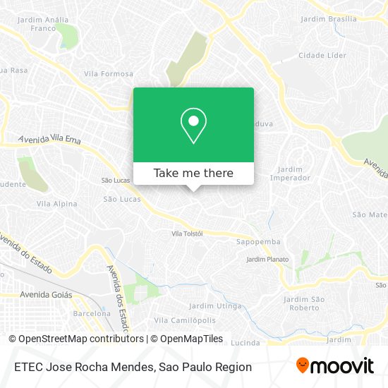 Mapa ETEC Jose Rocha Mendes