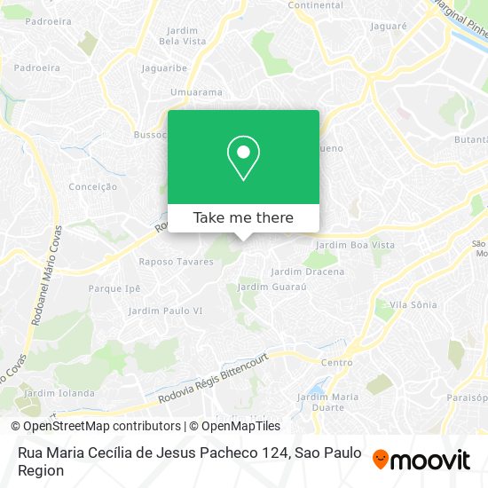 Rua Maria Cecília de Jesus Pacheco 124 map