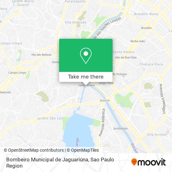Bombeiro Municipal de Jaguariúna map