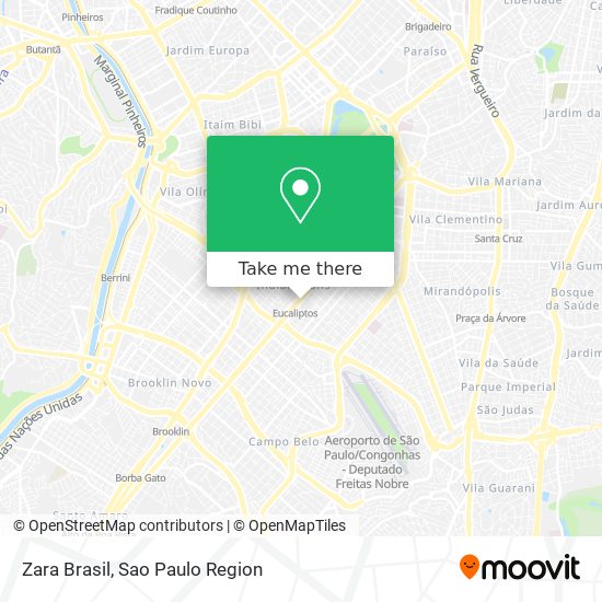 Zara Brasil map