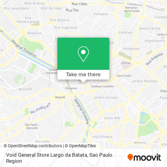 Void General Store Largo da Batata map