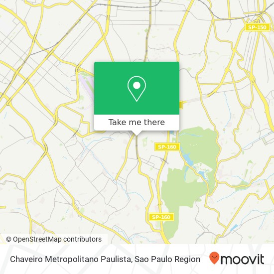 Chaveiro Metropolitano Paulista map