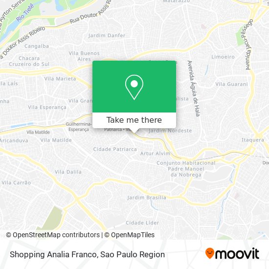 Shopping Analia Franco map