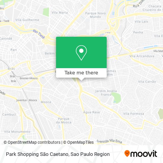 Mapa Park Shopping São Caetano