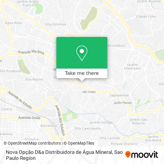 Nova Opção D&a Distribuidora de Água Mineral map