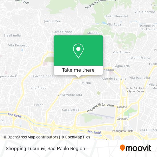 Shopping Tucuruvi map