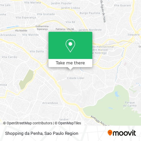 Shopping da Penha map