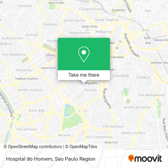 Hospital do Homem map