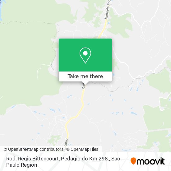 Rod. Régis Bittencourt, Pedágio do Km 298. map
