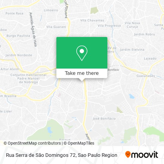 Mapa Rua Serra de São Domingos  72