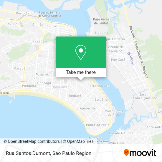 Rua Santos Dumont map