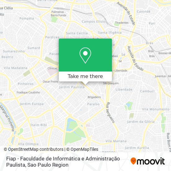 Mapa Fiap - Faculdade de Informática e Administração Paulista