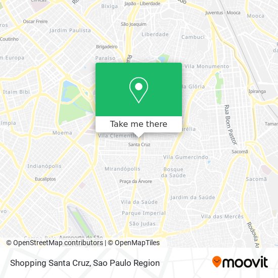 Shopping Santa Cruz map