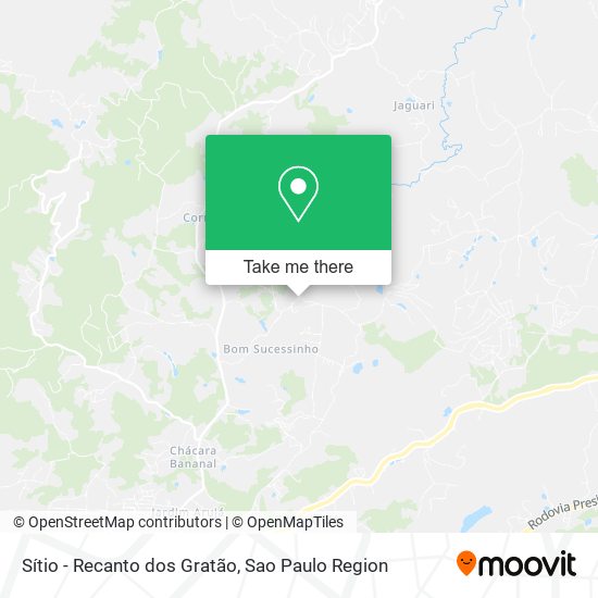 Sítio - Recanto dos Gratão map