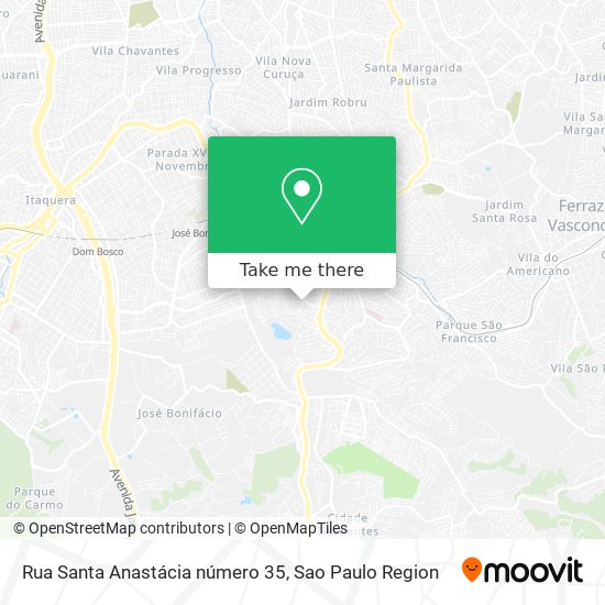 Rua Santa Anastácia número 35 map