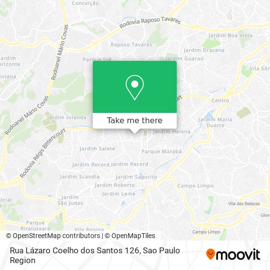Rua Lázaro Coelho dos Santos 126 map