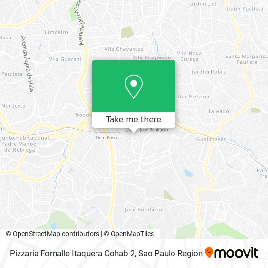 Pizzaria Fornalle Itaquera Cohab 2 map