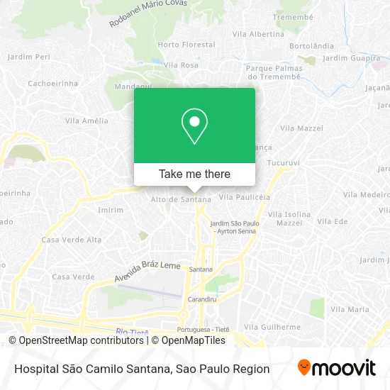 Hospital São Camilo Santana map