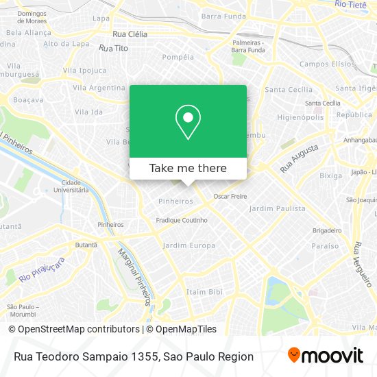 Rua Teodoro Sampaio 1355 map